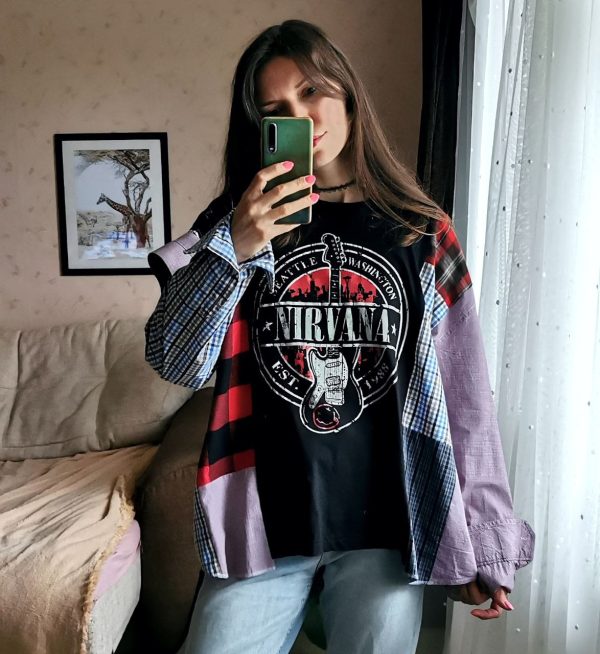 Лонгслив Nirvana (unisex) ПРОДАНО — изображение 4
